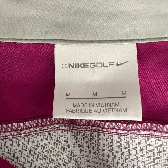 Nike Golf Women’s Medium Fuchsia 1/4 Zip Pullover Jacket Lightweight Windbreaker - Picture 6 of 8